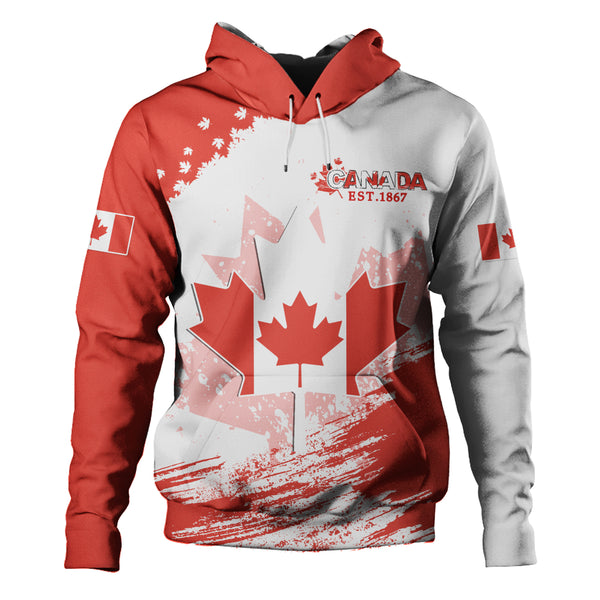 Canada Hoodie Maple Born Canada Made