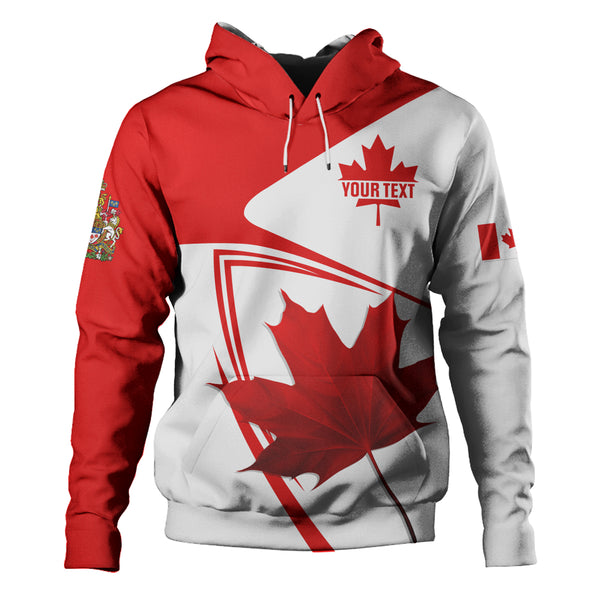 Canada Hoodie Custom Canada Maple Leaf Red And White