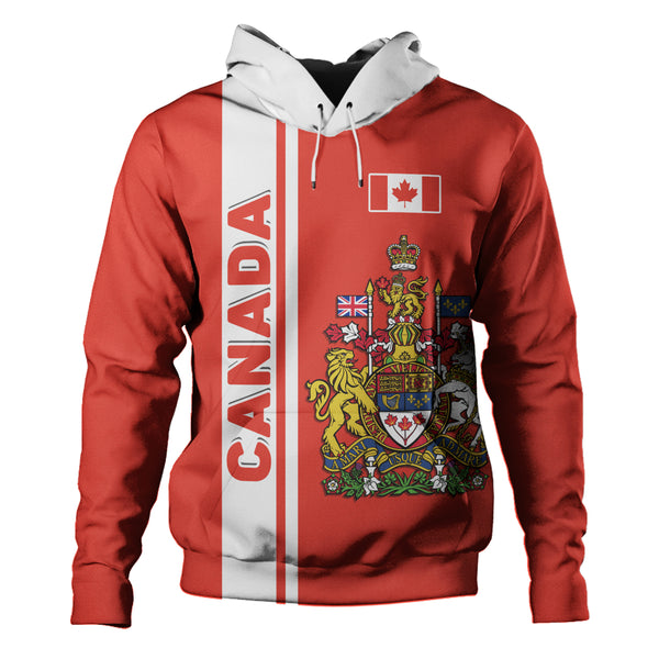 Canada Hoodie Canada Coat Of Arms Simple Style