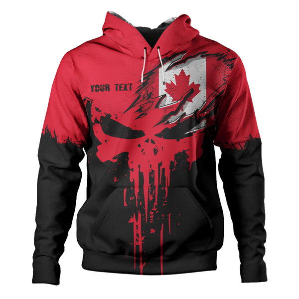 Canada Hoodie Maple Skull Fearless North