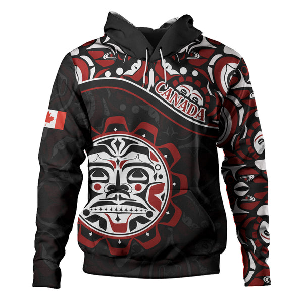 Canada Hoodie Haida Sun Spirit
