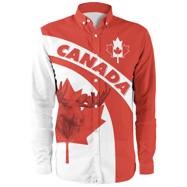 Canada Long Sleeve Shirt Red And White Canadian Spirit