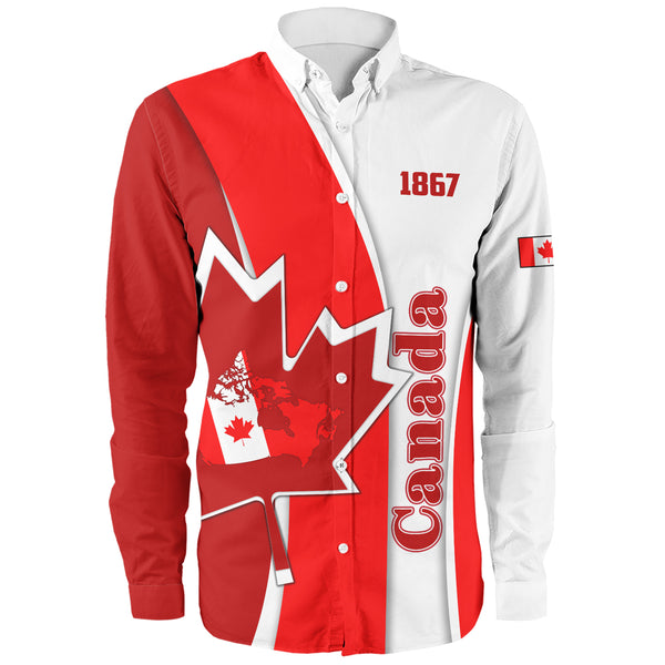 Canada Long Sleeve Shirt Founding Year Spirit
