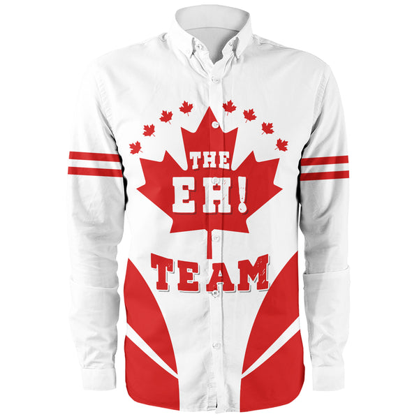Canada Long Sleeve Shirt Custom Canada The Eh Team Maple Leaf