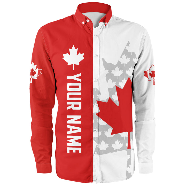 Canada Long Sleeve Shirt Custom True North Signature