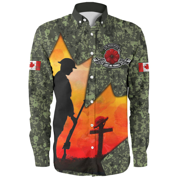 Canada Long Sleeve Shirt Remembrance Day Honoring The Brave