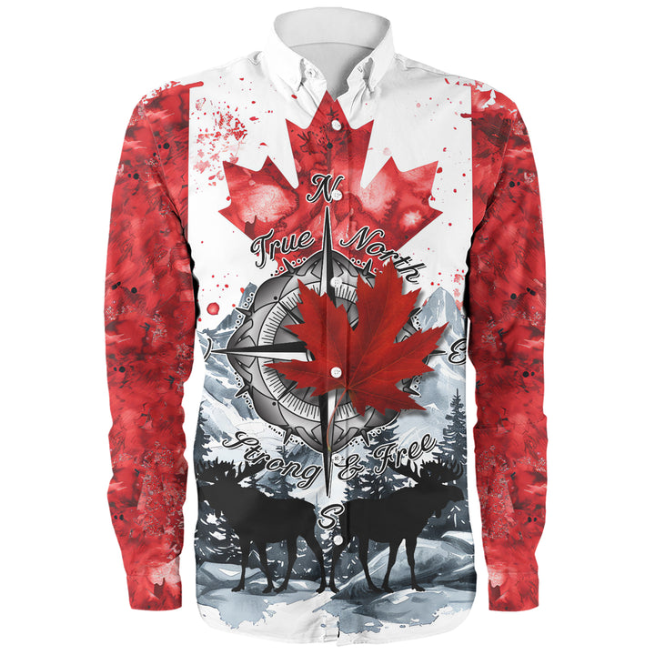 Canada Long Sleeve Polo Shirt Canada True North Heritage