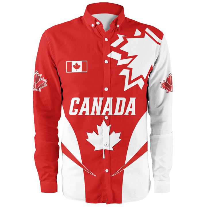 Canada Long Sleeve Shirt Canada Bold Maple Surge