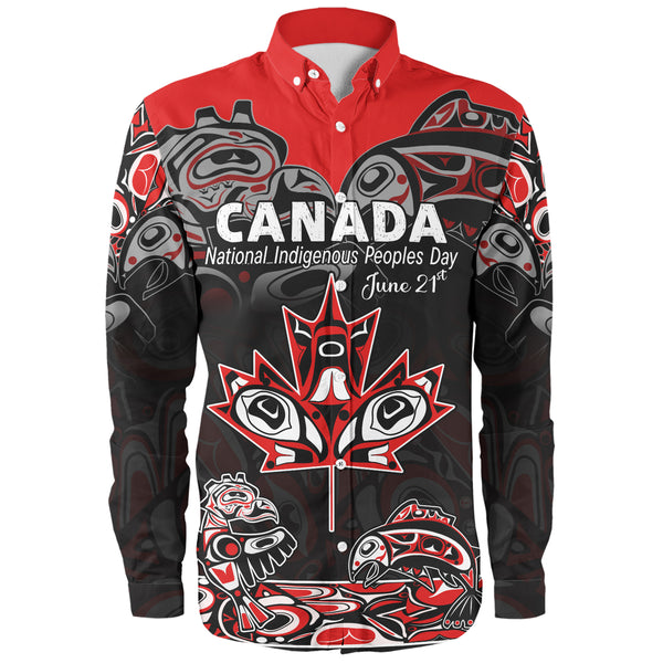 Canada Long Sleeve Shirt Indigenous Peoples' Day Jun 21
