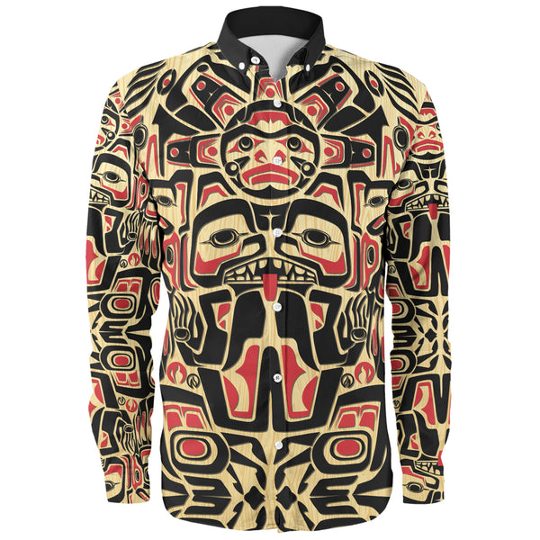 Canada Long Sleeve Shirt Haida Echo Voice Of The Old North
