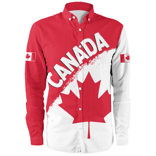 Canada Long Sleeve Shirt Maple Wave True North Spirit