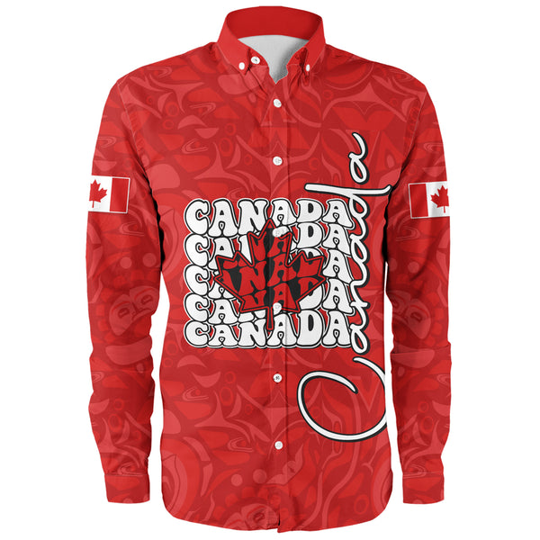 Canada Long Sleeve Shirt Roots Of The North