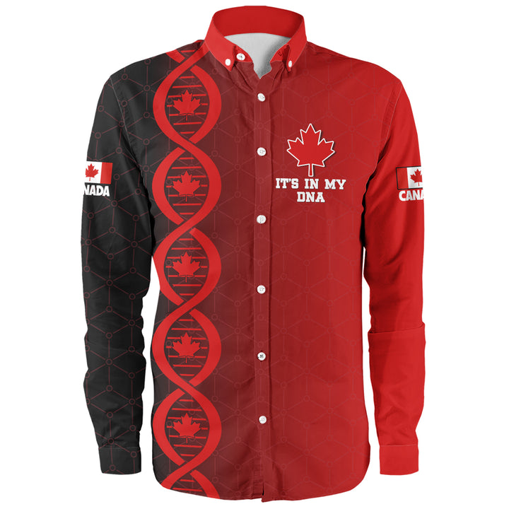 Canada Long Sleeve Shirt DNA Of A True Canadian