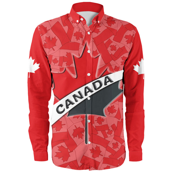Canada Long Sleeve Shirt Born Canadian Built Proud