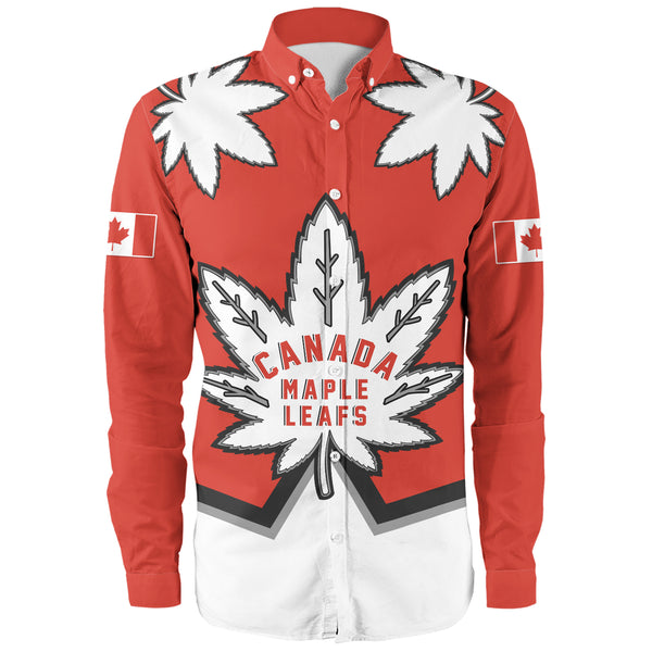 Canada Long Sleeve Shirt Red Maple Leafs Spirit