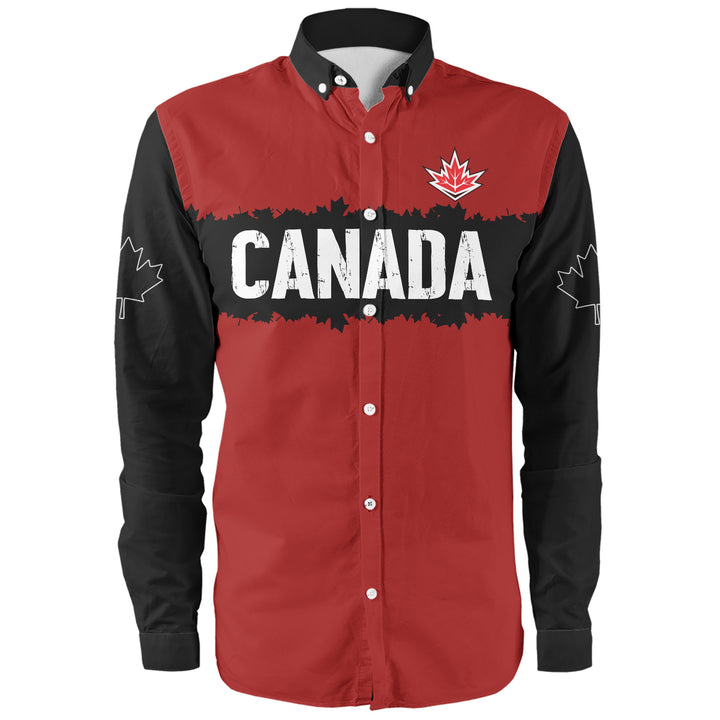 Canada Long Sleeve Shirt Red & Black True North