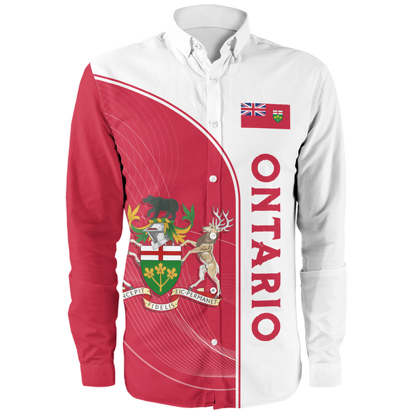 Ontario Long Sleeve Shirt Proud Provincial Heritage