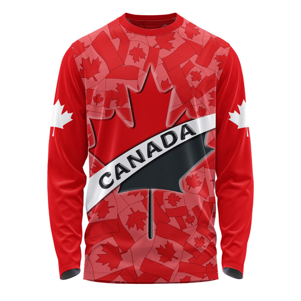 Canada Long Sleeve T-Shirt Born Canadian Built Proud
