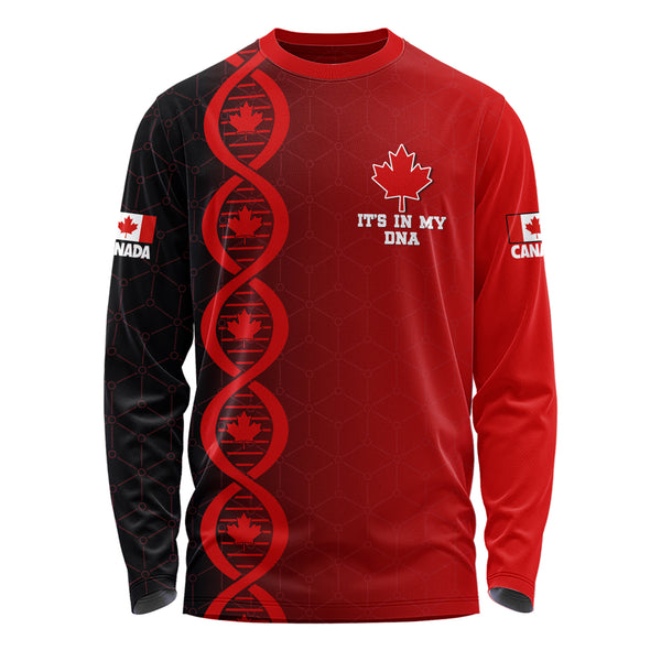 Canada Long Sleeve T-Shirt DNA Of A True Canadian