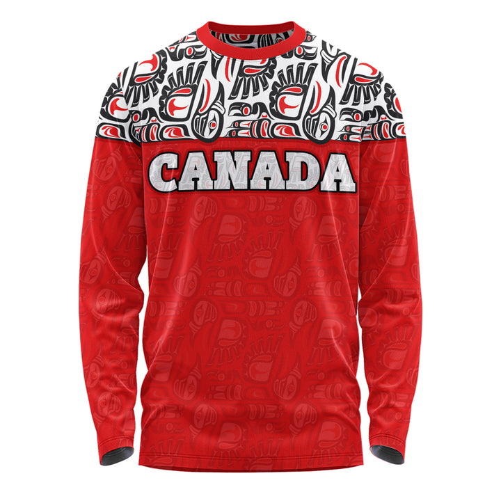 Canada Long Sleeve T-Shirt Haida Voices Of The North
