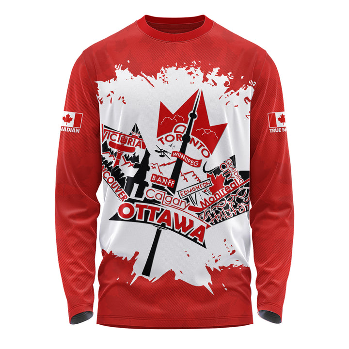 Canada Long Sleeve T-Shirt Canada Day Maple Pride