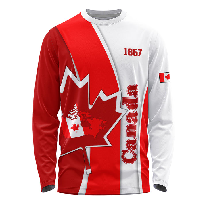 Canada Long Sleeve T-Shirt Founding Year Spirit