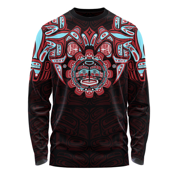 Canada Long Sleeve T-Shirt Haida Spirit Of The Sun