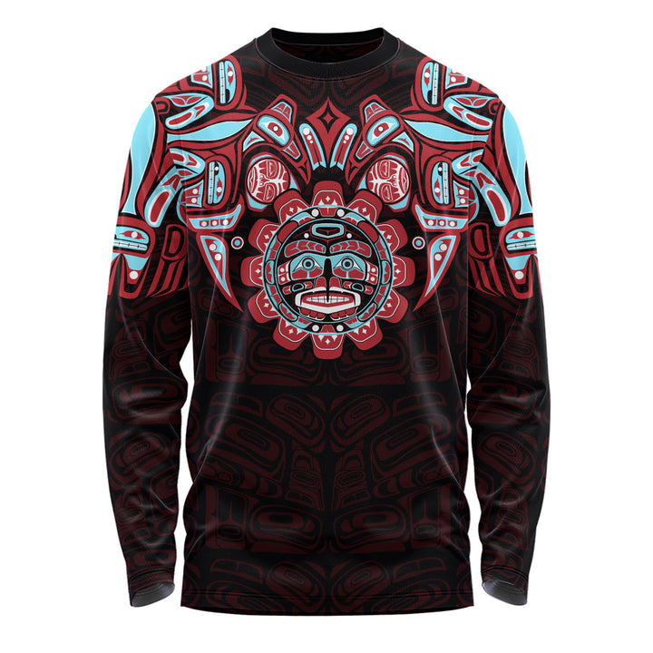 Canada Long Sleeve T-Shirt Haida Spirit Of The Sun