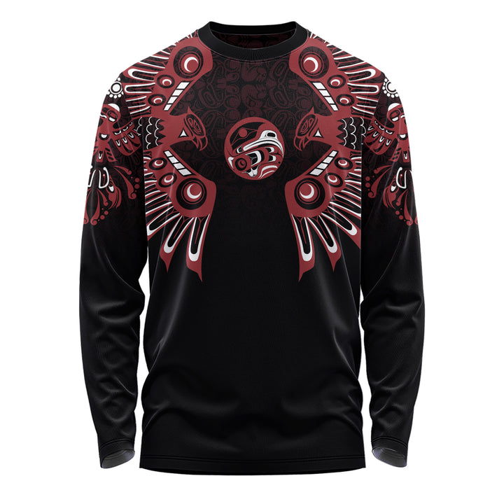 Canada Long Sleeve T-Shirt Haida Echo Of The Wild North