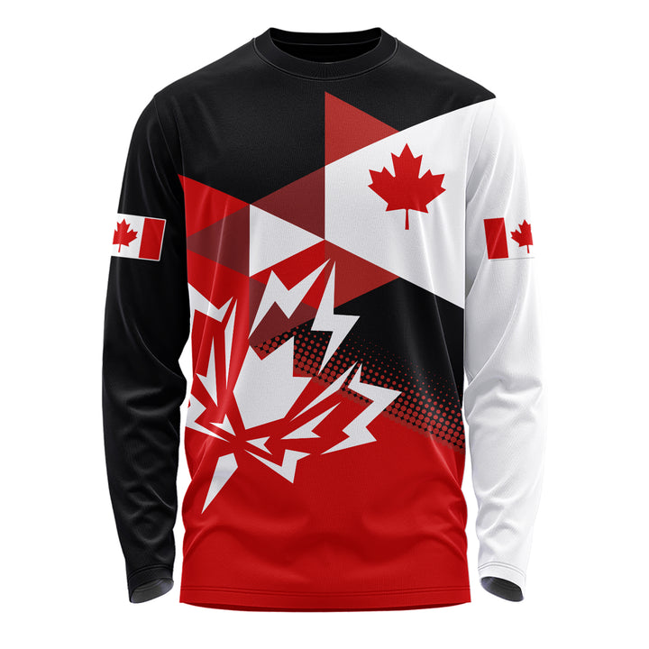 Canada Long Sleeve T-Shirt Canada Maple Streetwear Graphic Style