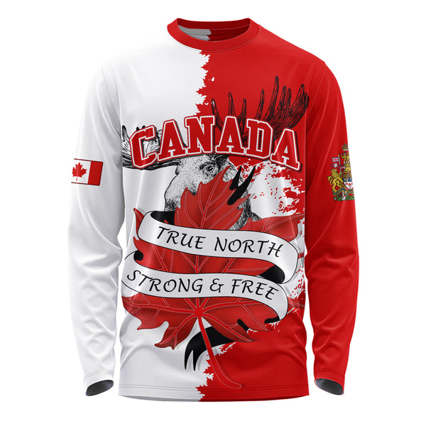 Canada Long Sleeve T-Shirt Canada Wild Maple Strength