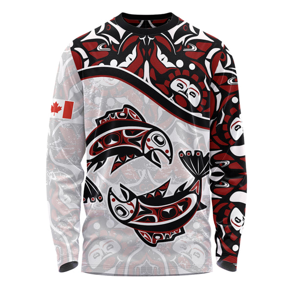 Canada Long Sleeve T-Shirt Haida Ocean Strength