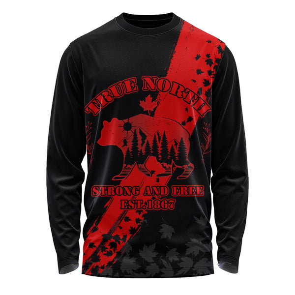 Canada Long Sleeve T-Shirt Canada 1867 Maple Heritage