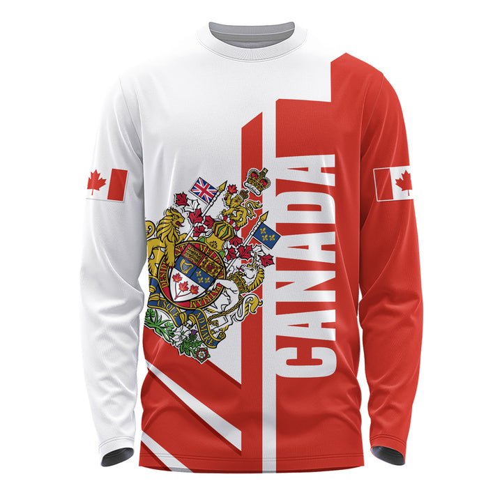Canada Long Sleeve T-Shirt Canada Coat Of Arms Tribute