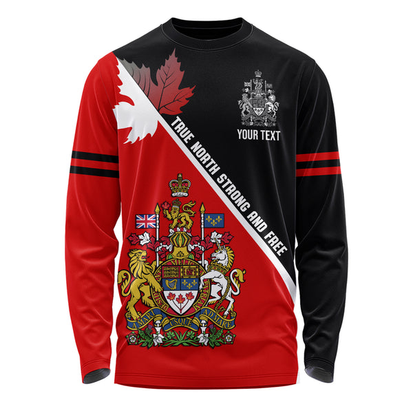 Canada Long Sleeve T-Shirt Custom Proud Canadian Coat