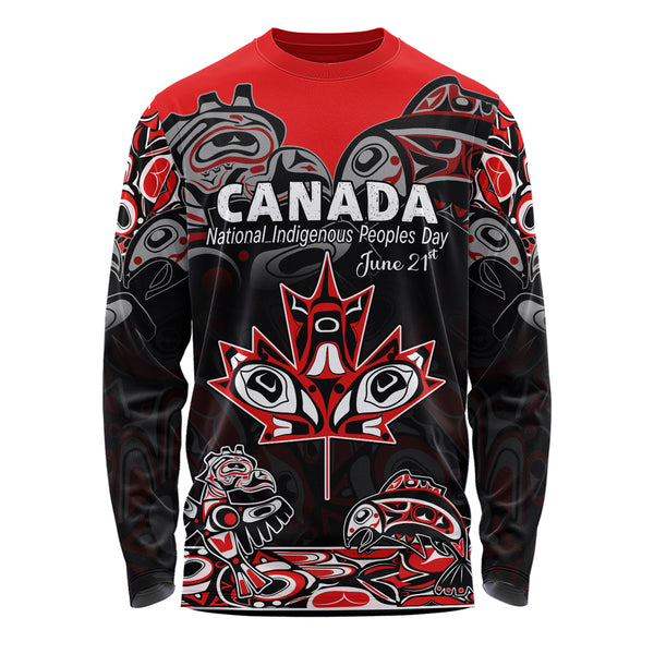 Canada Long Sleeve T-Shirt Indigenous Peoples' Day Jun 21