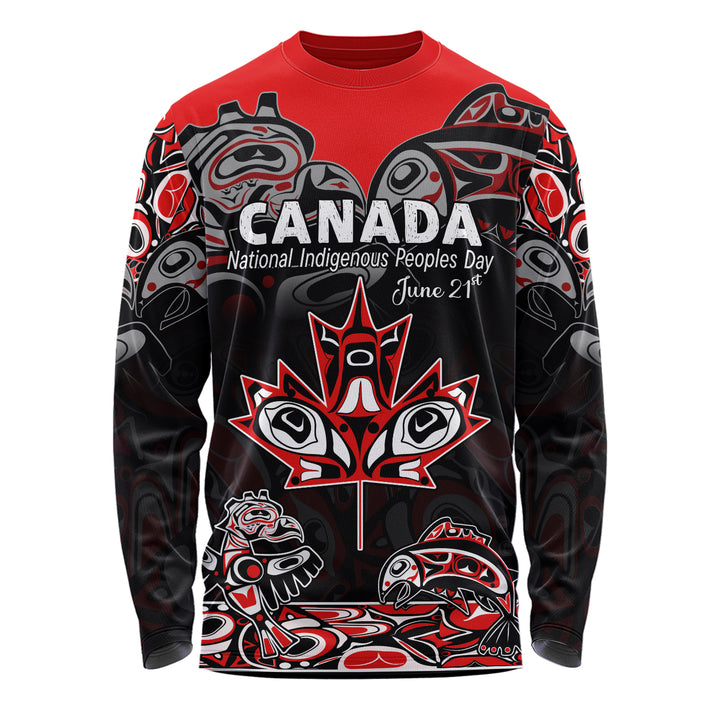 Canada Long Sleeve T-Shirt Indigenous Peoples' Day Jun 21