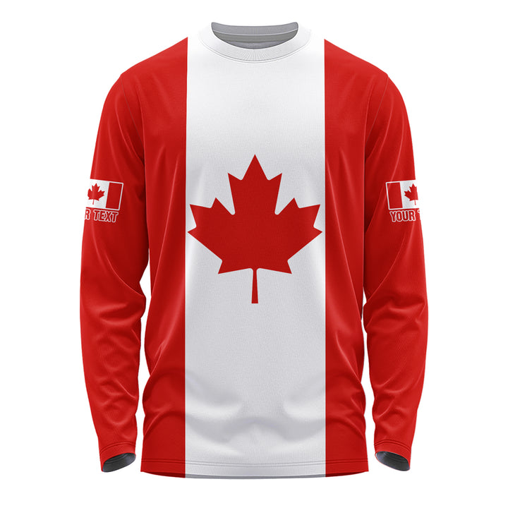 Canada Long Sleeve T-Shirt Canada Royal Maple Beaver