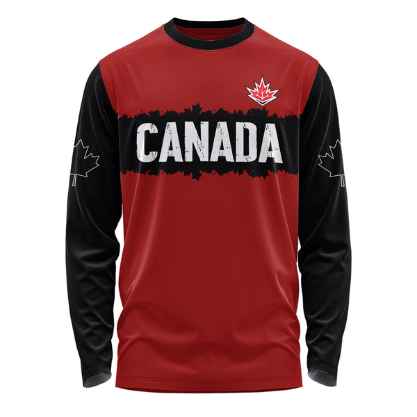 Canada Long Sleeve T-Shirt Red & Black True North
