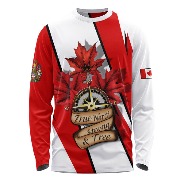 Canada Long Sleeve T-Shirt Canada True North Compass