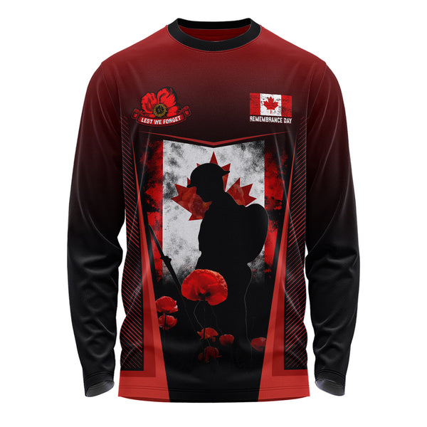 Canada Long Sleeve T-Shirt Remembrance Day Heroes Of The Maple Leaf