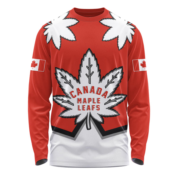 Canada Long Sleeve T-Shirt Red Maple Leafs Spirit