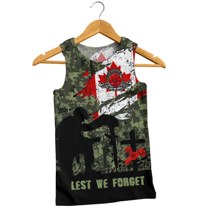 Canada Tank Top Remembrance Day Fallen Soldiers Memorial