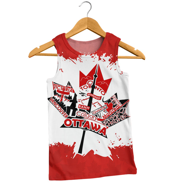 Canada Tank Top Canada Day Maple Pride