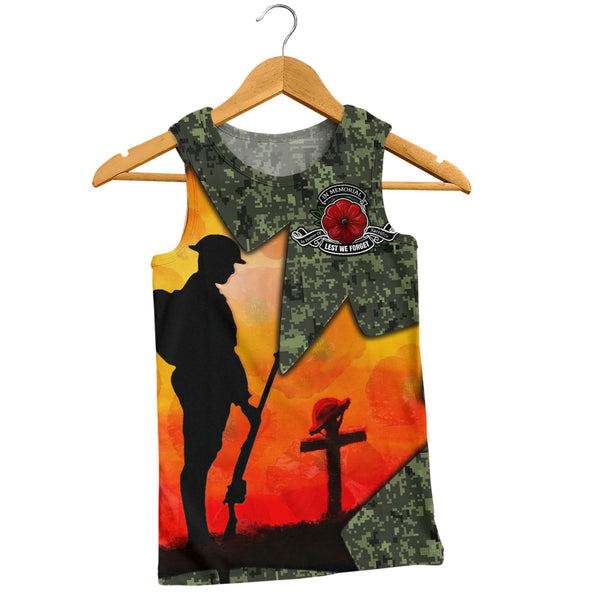 Canada Tank Top Remembrance Day Honoring The Brave