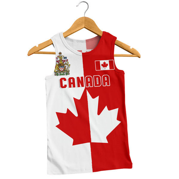 Canada Tank Top Canada Maple Crest Half And Half Style
