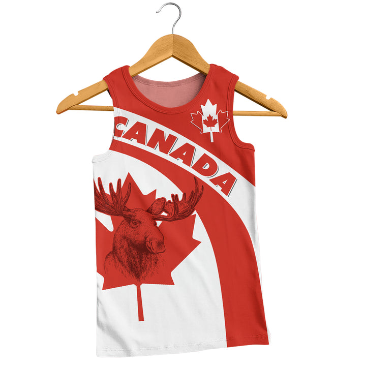 Canada Tank Top Red And White Canadian Spirit
