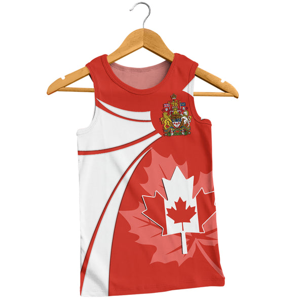 Canada Tank Top Canada Maple Wave Design