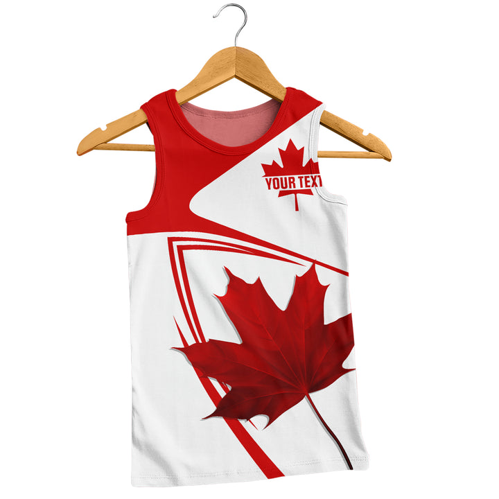 Canada Tank Top Custom Canada Maple Leaf Red And White