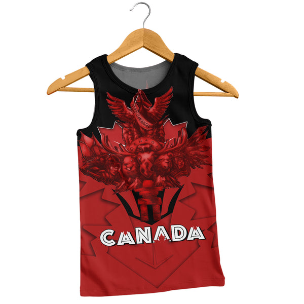 Canada Tank Top Red Sovereign Northern Emblem
